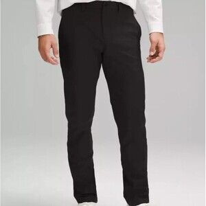 Lululemon ABC Pants Men's 34 x 30 Slim Fit Warpstreme Chino Stretch Pant Black